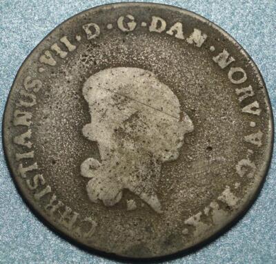 1788 DUCHY of SCHLESWIG-HOLSTEIN Rare SILVER, 20 Shillings or 1/3 SPECIE DALER