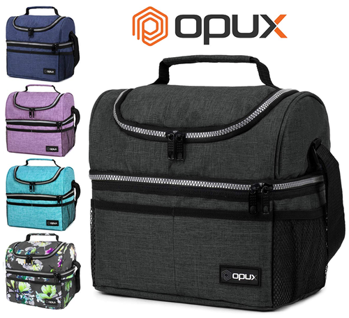 Dual Compartment For Women Men Work Office Insulated Box