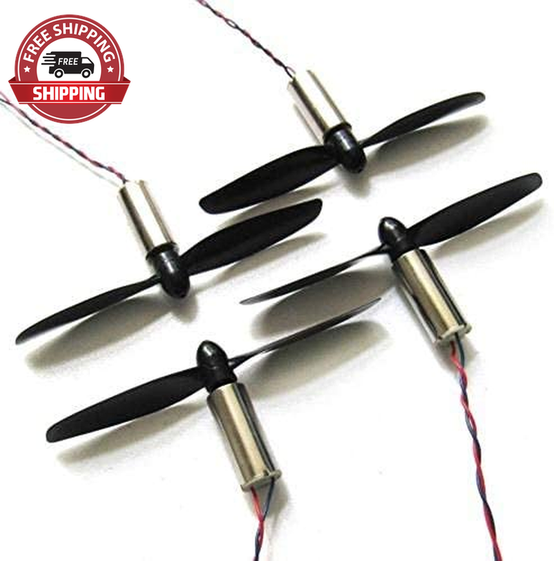 8520 Coreless Brushed Motor Set 53000Rpm 8.5X20Mm + 75Mm CW CCW Propeller