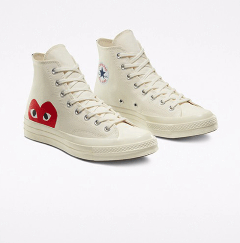 [150205C] Converse x Comme des Garcons Play Chuck 70 Hi Off White *НОВИНКА*