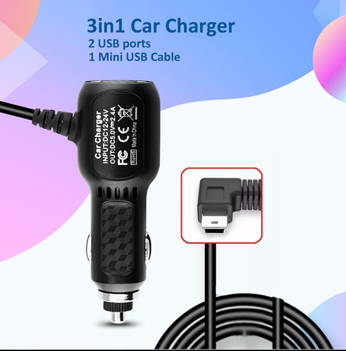 Car Charger for Garmin Nuvi Drive GPS Universal Vehicle Power Cable 010-11838-00