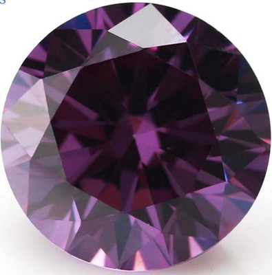 AAAAA Natural Mine Purple Sapphire Round Faceted Cut VVS Loose Gems U Pick Size