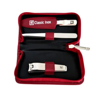 Zwilling Inox Maniküre-Set 3-teilig/ Taschen-Etui/ Manicure/ NEU