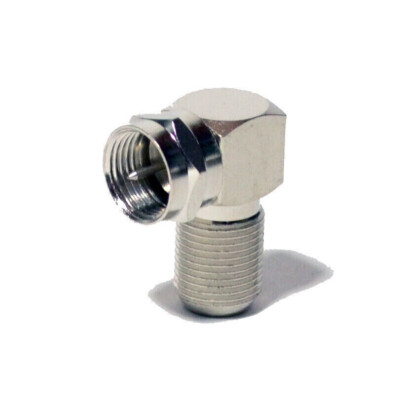 90 Degree Right Angle F RG6 RG59 RG11 Coaxial Coax Connector Adapter