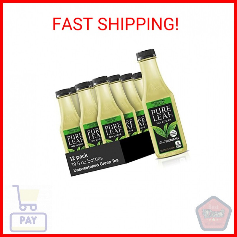 Pure Leaf Iced Tea, Unsweetened Green Tea, 18.5 fl Oz Bottle