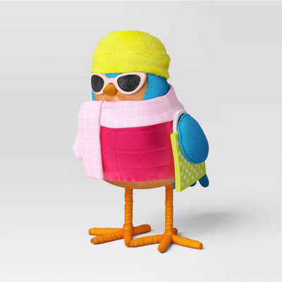 NEW Christmas 2024 Target MERRY Felt Neon Bird Figurine Wondershop NWT