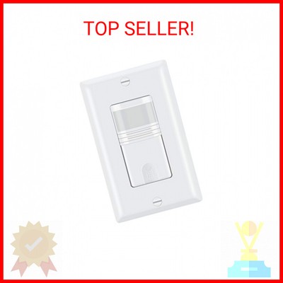 ECOELER 3 Way Motion Sensor Light Switch, Neutral Wire Required, Sensor Switch f