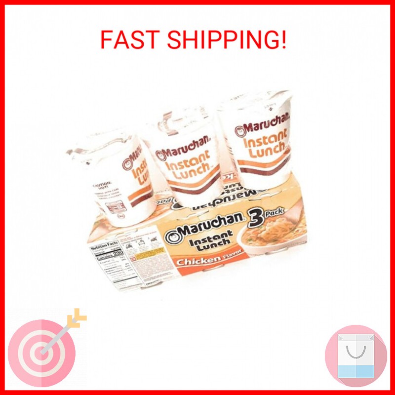 Maruchan Ramen Noodles Chicken Instant Lunch Cups 3 pack of 2.25 oz cups