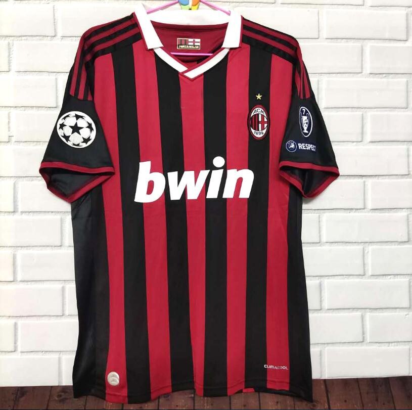 09-10 AC Milan Home 32 BECKHAM Retro Rotes Hemd S-XXL Trikot