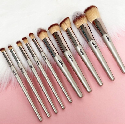 Makeup Brush Set Personalised ANY NAME Foundations Powder Blush Face Eyes 10pc