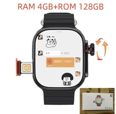 Android Smart Watch 4G  S9 Ultra 2GB Ram+32GB Storage.GPS/WiFi