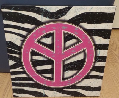 Zebra Peace Sign Wall Art Zebra Peace Sign Wall Art