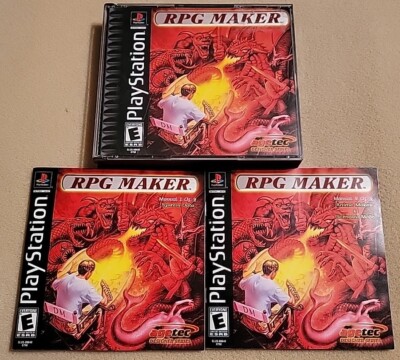 RPG Maker (Sony PlayStation 1, 2000) PS1, w/2 Manuals, Complete, CIB