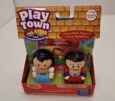Learning Curve Play Town Snow White And Evil Queen Wooden Toy Set NIP Sealed