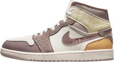 Мужская модель Jordan 1 Mid SE Craft Sail/Темно-серая дымка-Ископаемый камень (DM9652 102)
