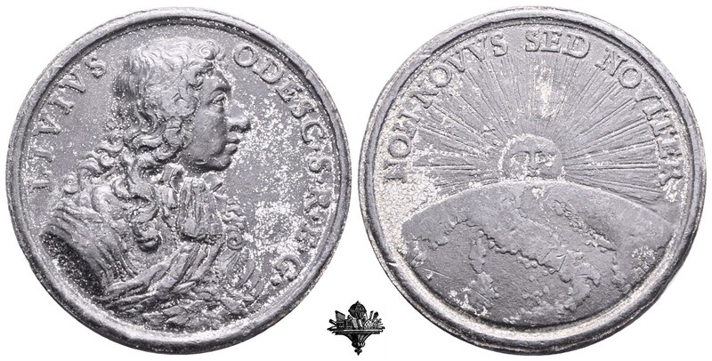 Livio Odescalchi (1652-1713) Polad Johann Iii Sobieski Bracciano Cera Medaglia