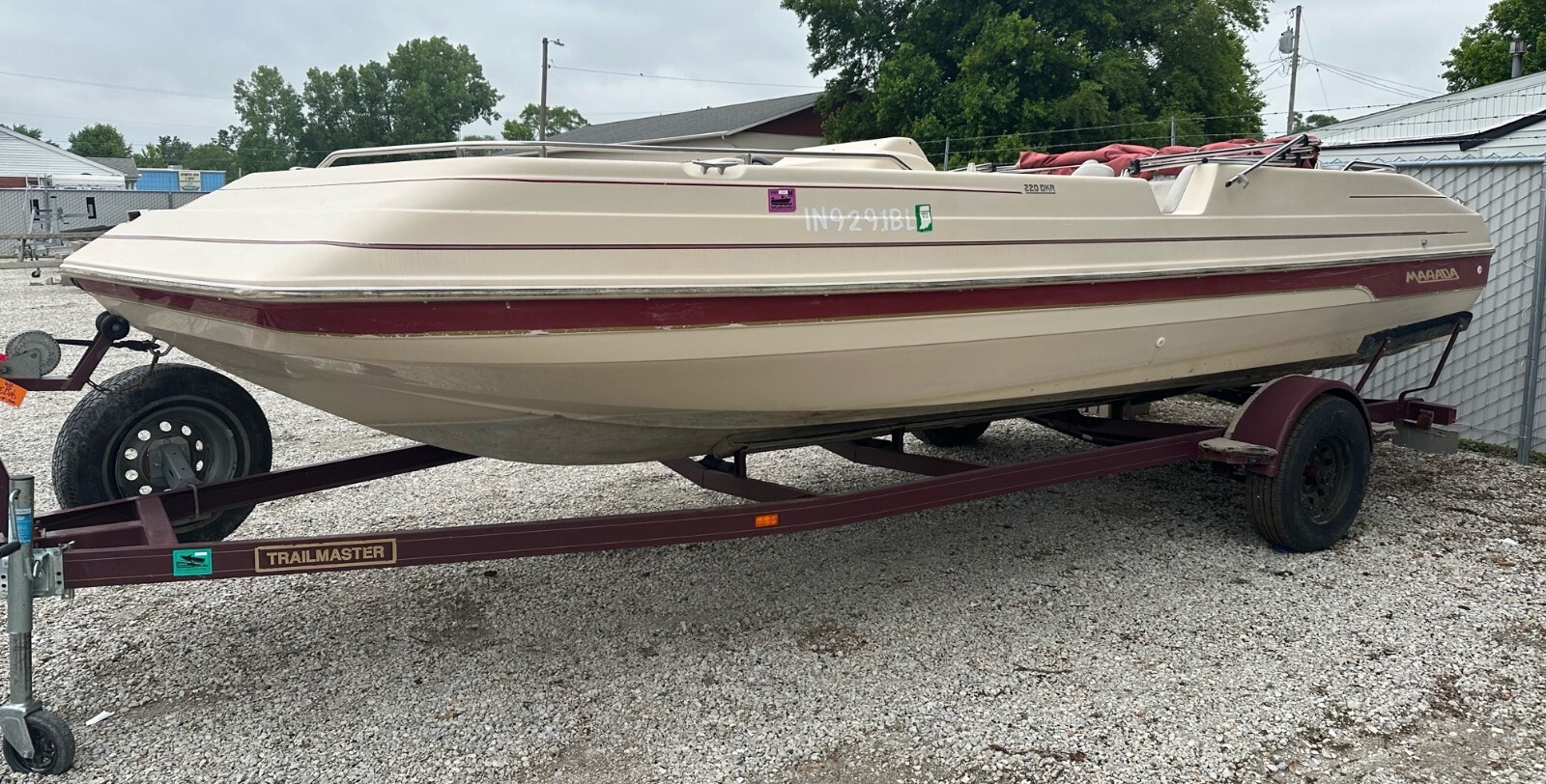 1998 Armada 22' Marada 220 Deck Boat & Trailer Indiana Used Armada