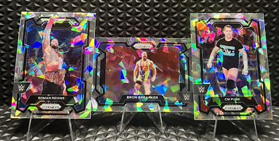 2024 Panini Prizm WWE /Cracked ICE/GREEN/SILVER Parallel Cards *CHOOSE YOUR CARD