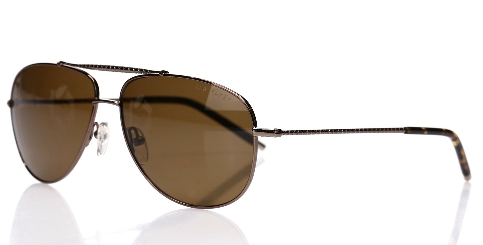 TED BAKER Women's B601 Brown Pilot Sunglasses 58mm 135102