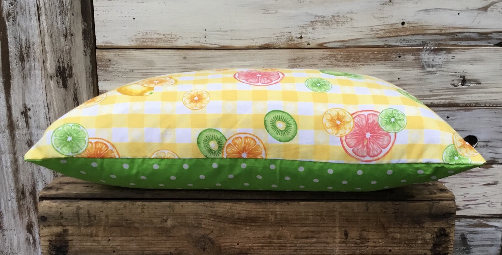 Vintage citrus fruit tablecloth pillow cover