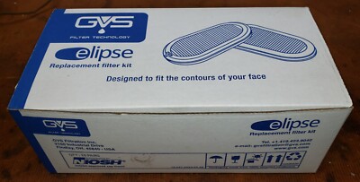 Eclipse GVS P-100 SPR321 Filters Case Of 10 Packs Of 2, Medium Large Exp 2-28-25