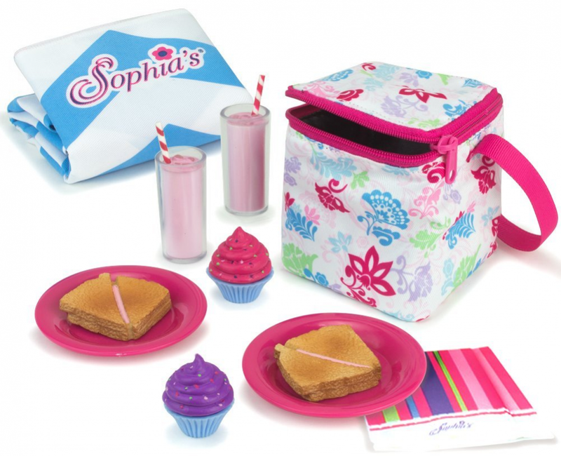 Sophia's Doll Food Picnic Playset of 12 Pieces, Thermal Cool