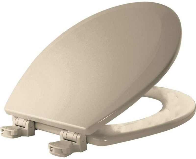 Bemis 170 006 Elongated Toilet Seat Bone Durable Plastic Easy Installation