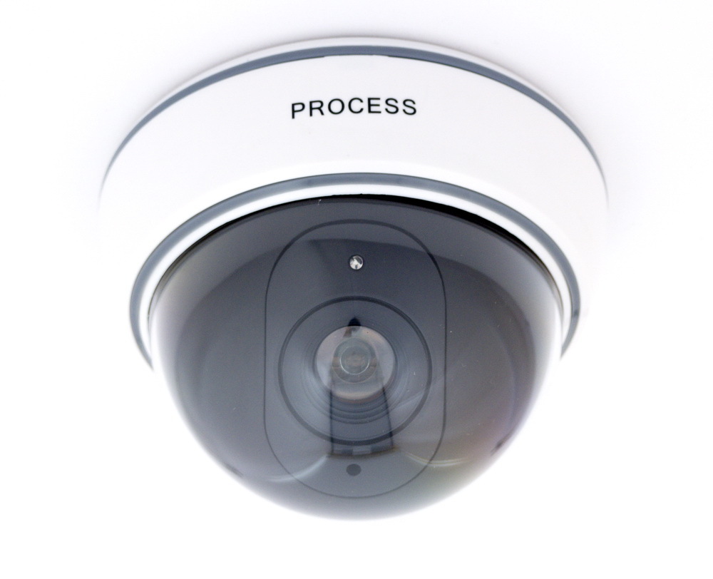 Telecamera Dome Dummy Finta Led Lampeggiante Videosorveglianza Soffitto hsb