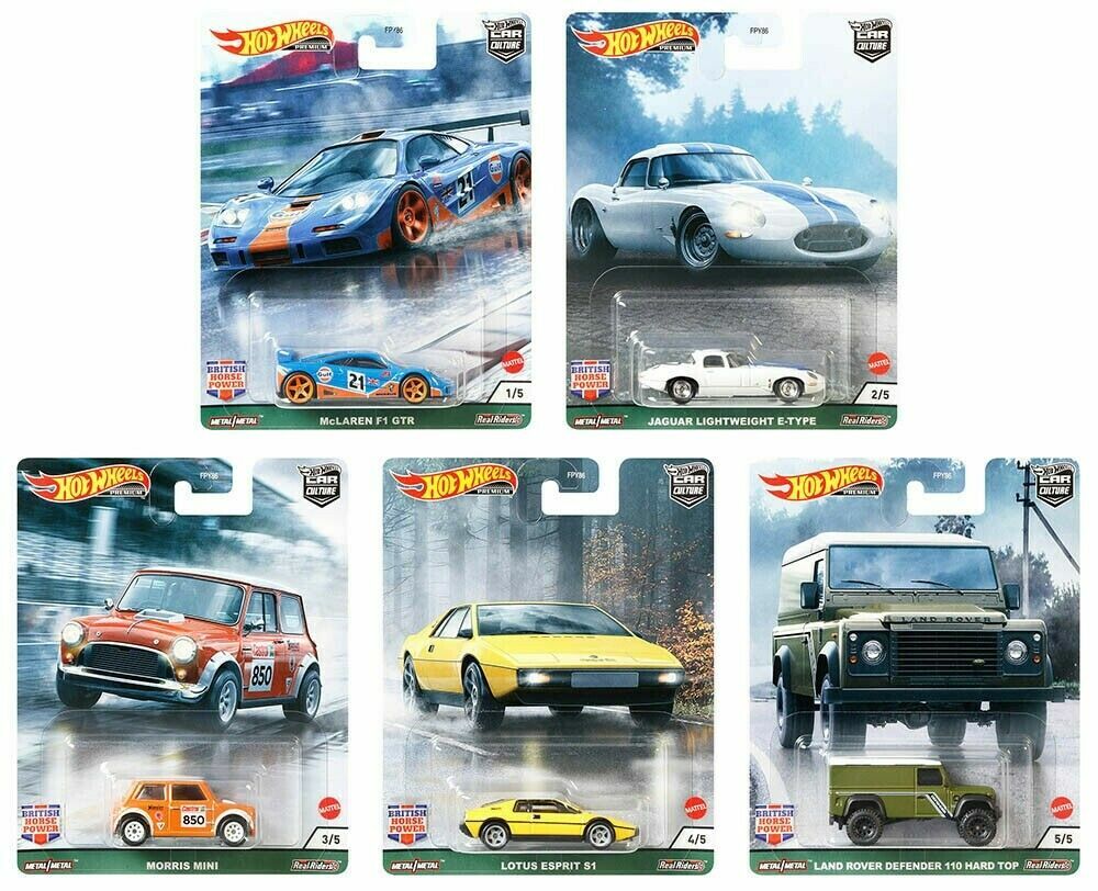 ホットウィール プレミアム ブリティッシュホースパワー 5台セット ミニカー ホットウィール プレミアム ブリティッシュホースパワー 5台