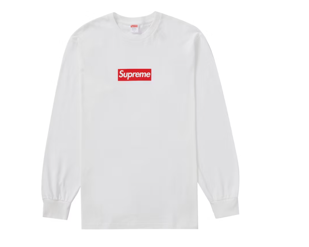 NEW Supreme Box Logo L/S Tee White Size Xlarge 100