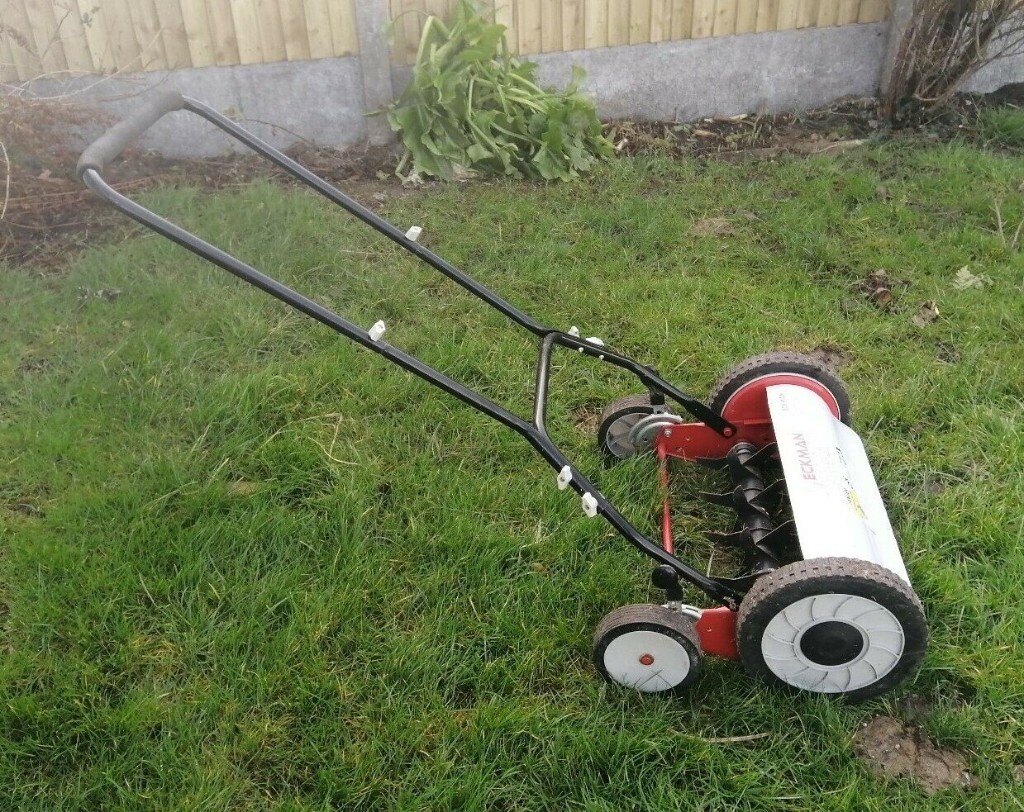 Eckman Growtivator Hand Push Lawn Mower 3in1 Aerator & Scarifier