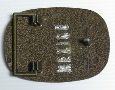 KISS VINTAGE MEXICAN SOLO FACES BELT BUCKLE