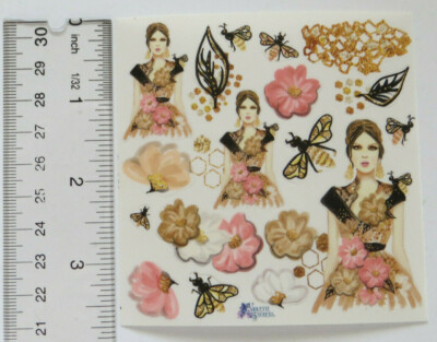 Violette Stickers - QUEEN BEE - 4x4 Square Sheet #K39