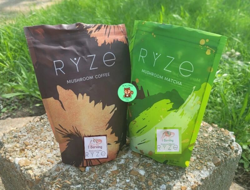 RYZE  Mushroom Coffee, Matcha coffee. 🍄 1 serving each, Single Serve Packets!!!