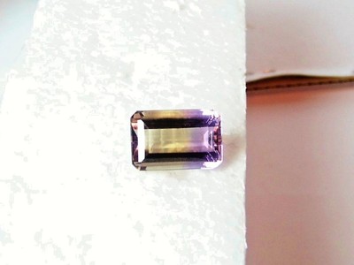 beautiful stunning  natural Ametrine  emerald cut 16 x 11 total carat 10.70