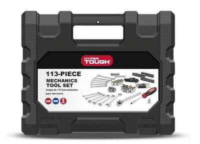 113 Piece 1/4 and 3/8 inch Drive SAE Mechanics Tool Set  US