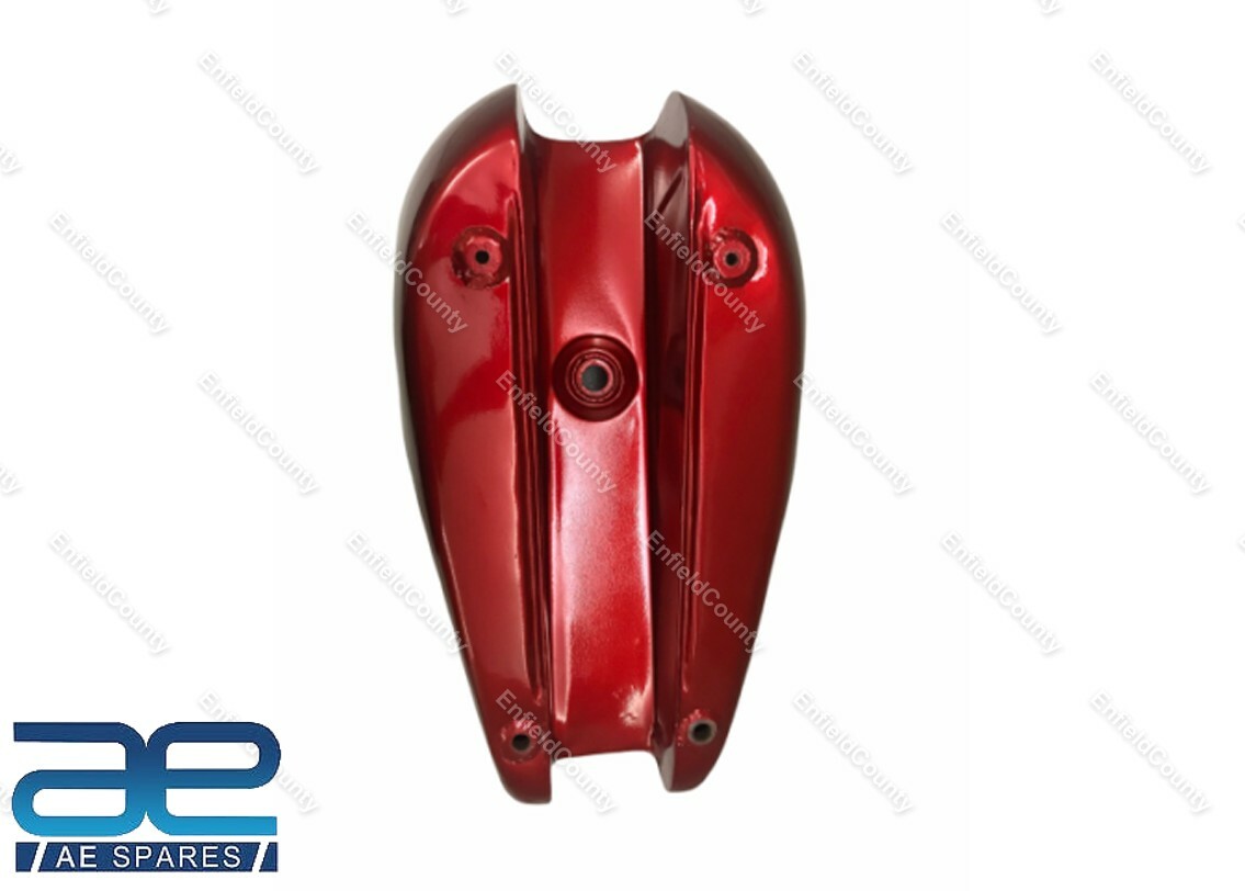 Fits For Triumph T140 Red & Black Painted Steel Fuel Petrol Gas Tank 