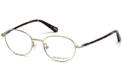 GANT GA3131 032 Gold/Tortoise Round Metal Optical Eyeglasses Frame 48-18-140 RX