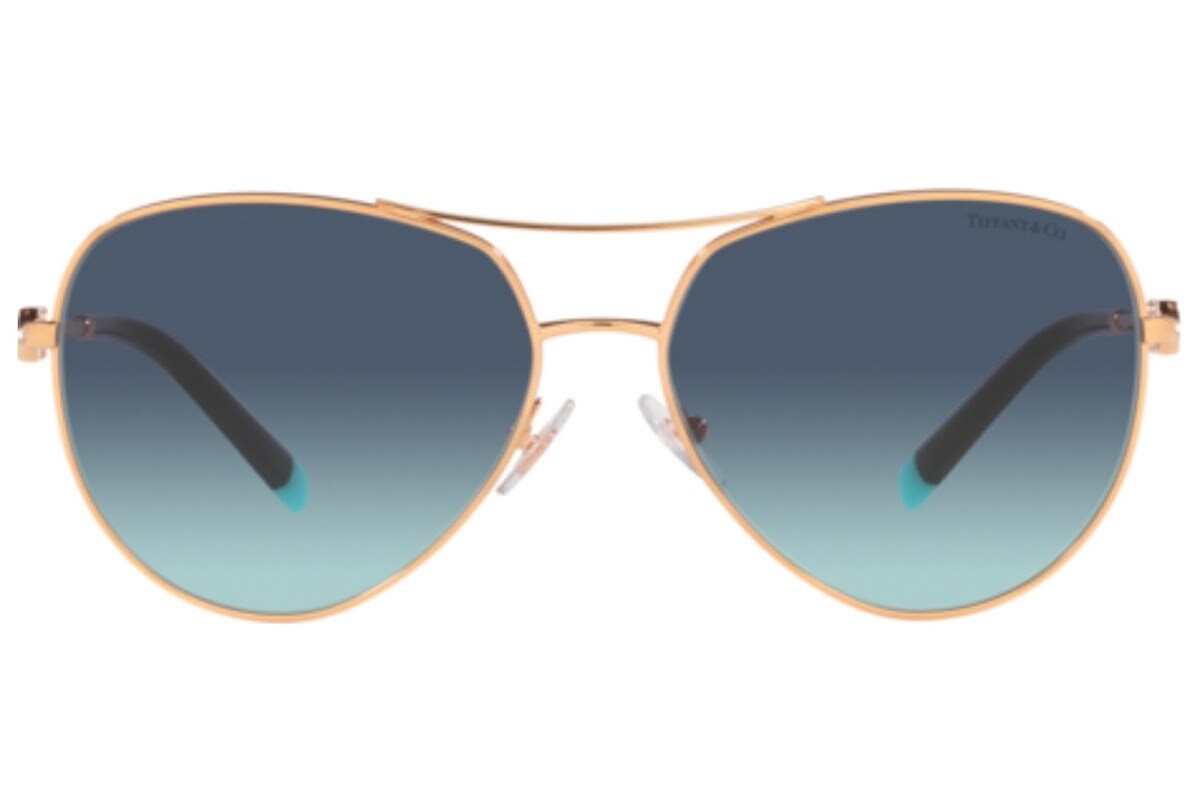 Pre-owned Tiffany & Co Authentic Tiffany Tf3083b 61059 Rubedo W/ Azure Gradient Blue 59mm Sunglass