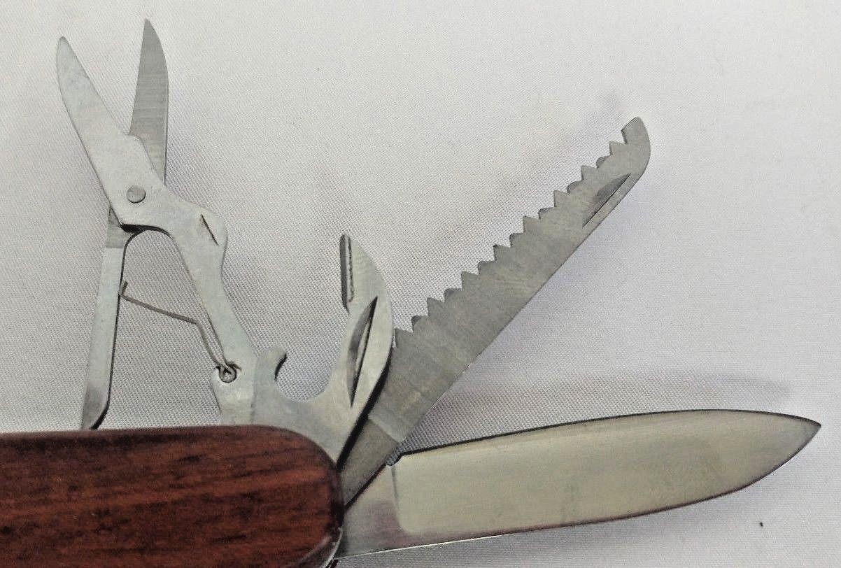 Pocket Knife Multi-tool Wood Handle 3.5