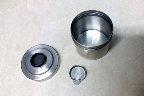 Vintage Stainless Steel Film Developing Tank Set 35mm & (4) Reels made in JAPAN