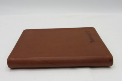 Traveler's Atlas A Geographic Handbook Maps Leather Cover 4x6'' Timberland Tan
