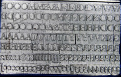 Alphabets Metal Letterpress Print Type  30pt Serif     MM27   8#