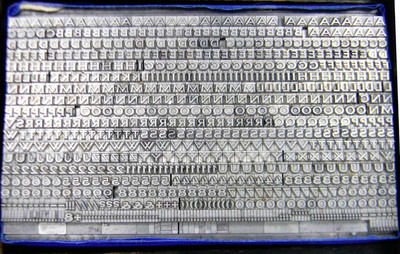 Alphabets Metal Letterpress Print Type Import  ta 10pt Largo Bold  MM32  4#