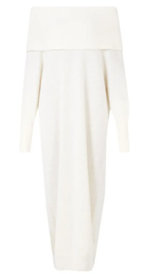 NEW AllSaints Ridley Marla Off the Shoulder Sweater Dress Size M # S5672