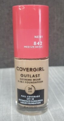 Covergirl Outlast Extreme Wear 3-In-1 Foundation~ CHOICE OF SHADE~ Exp '22~ NEW!