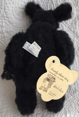 Vintage Bearly There Company Linda Spiegel Lohre Bear Black Jointed 8