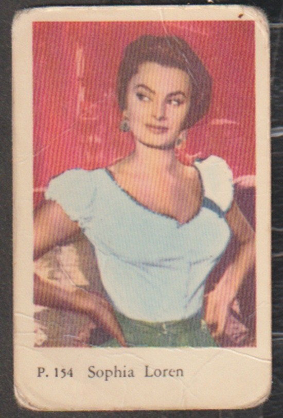 Vintage Trading Card - Sophia Loren