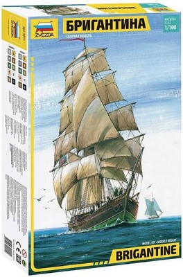 Zvezda 9011 1/100 English BrigantinePlastic Model Kit