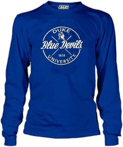 Duke Blue Devils Men's University Royal Long Sleeve T Shirt | eBay